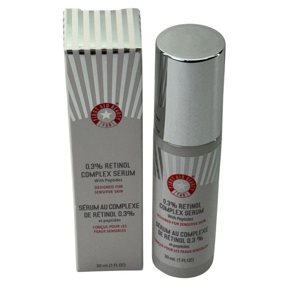 First Aid Beauty Retinol Complex Serum 0.3% Peptides Anti-Aging 1 fl oz